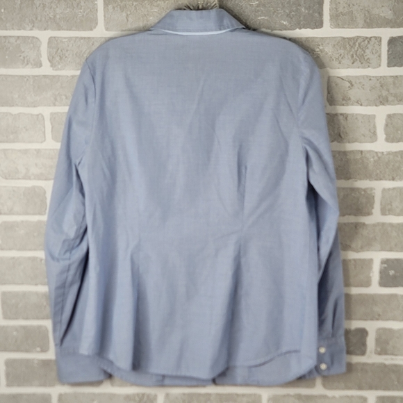 Van Heusen Studio Ruffled Ranchwear Western Blouse Button Down Women's Size M - Picture 11 of 14